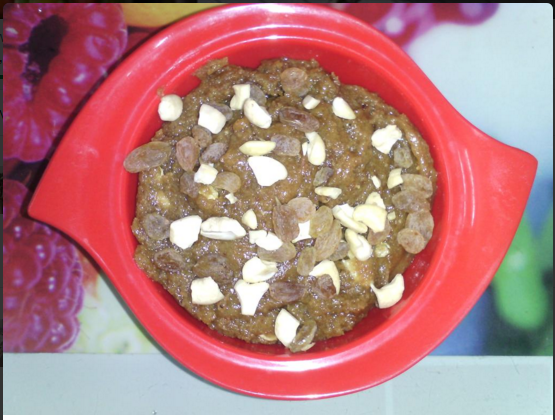 A unique sweet dish – Halwa made of Chikoo