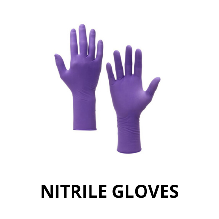 nitrile hand gloves