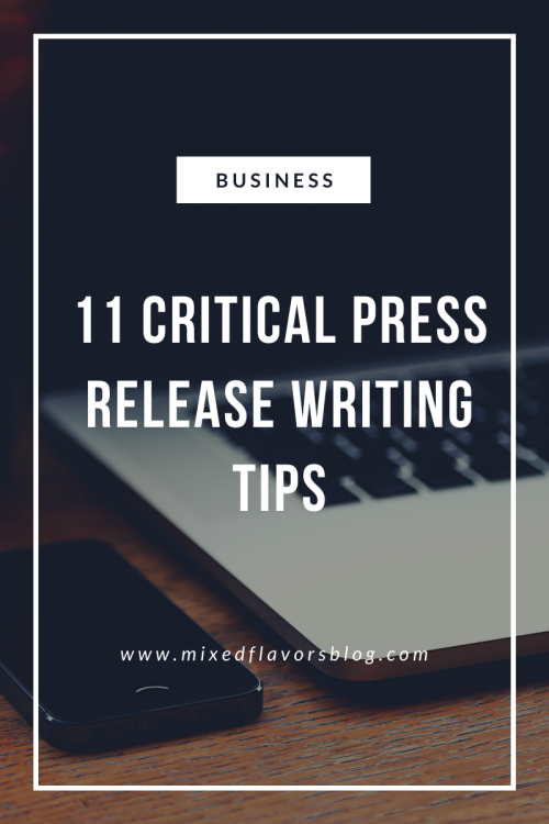 tips for writing effective press release
